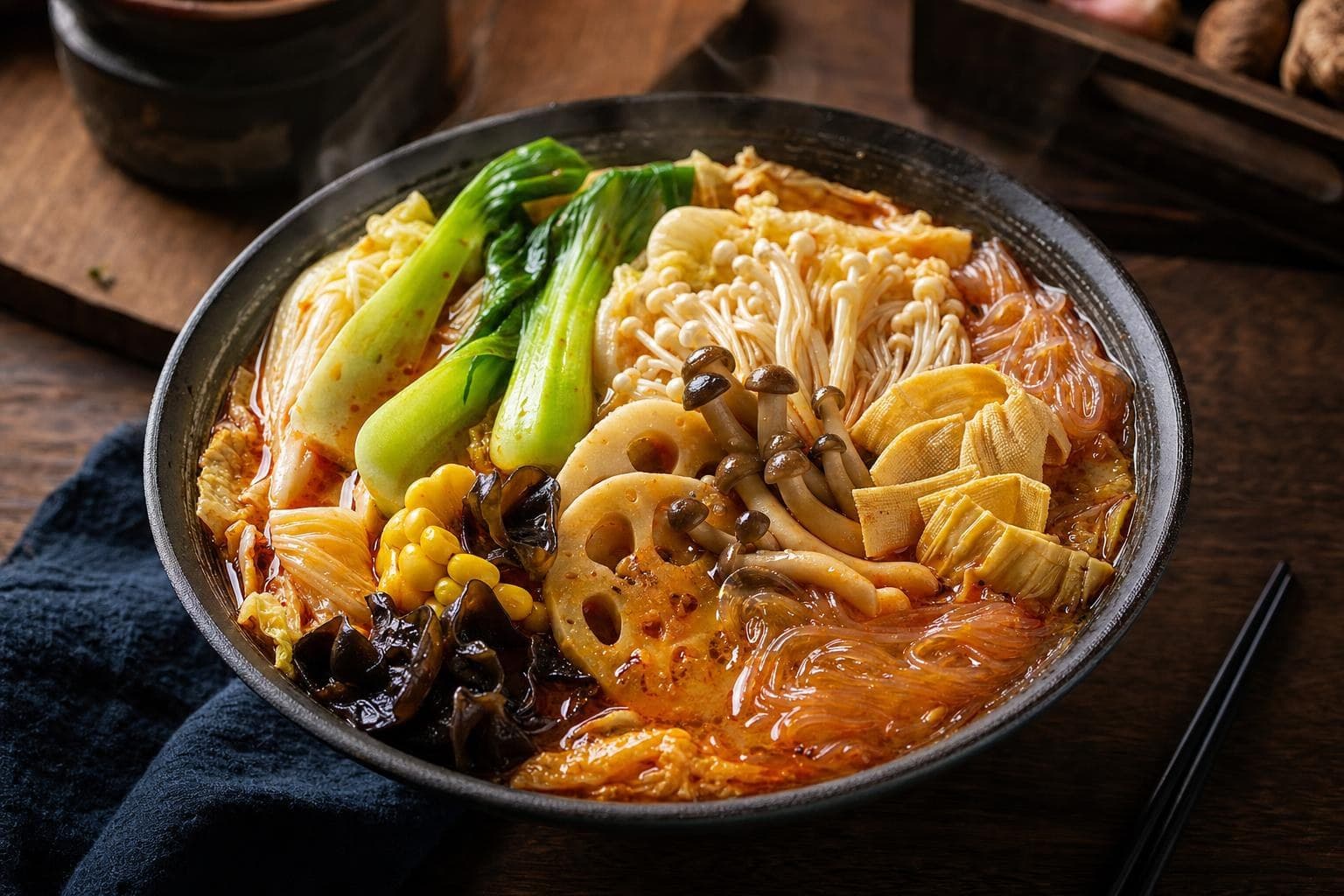 野菜の麻辣湯の写真